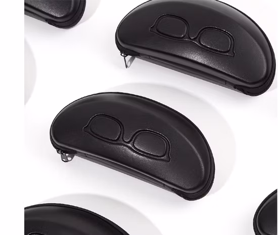 Изготовленный на заказ чехол для солнцезащитных очков для очков из полиэтилена с задней стороной и застежкой-молнией